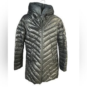 A263 Under Armour Infared Cold Gear Down Puffer Parka Storm 1 Coat XS Womens